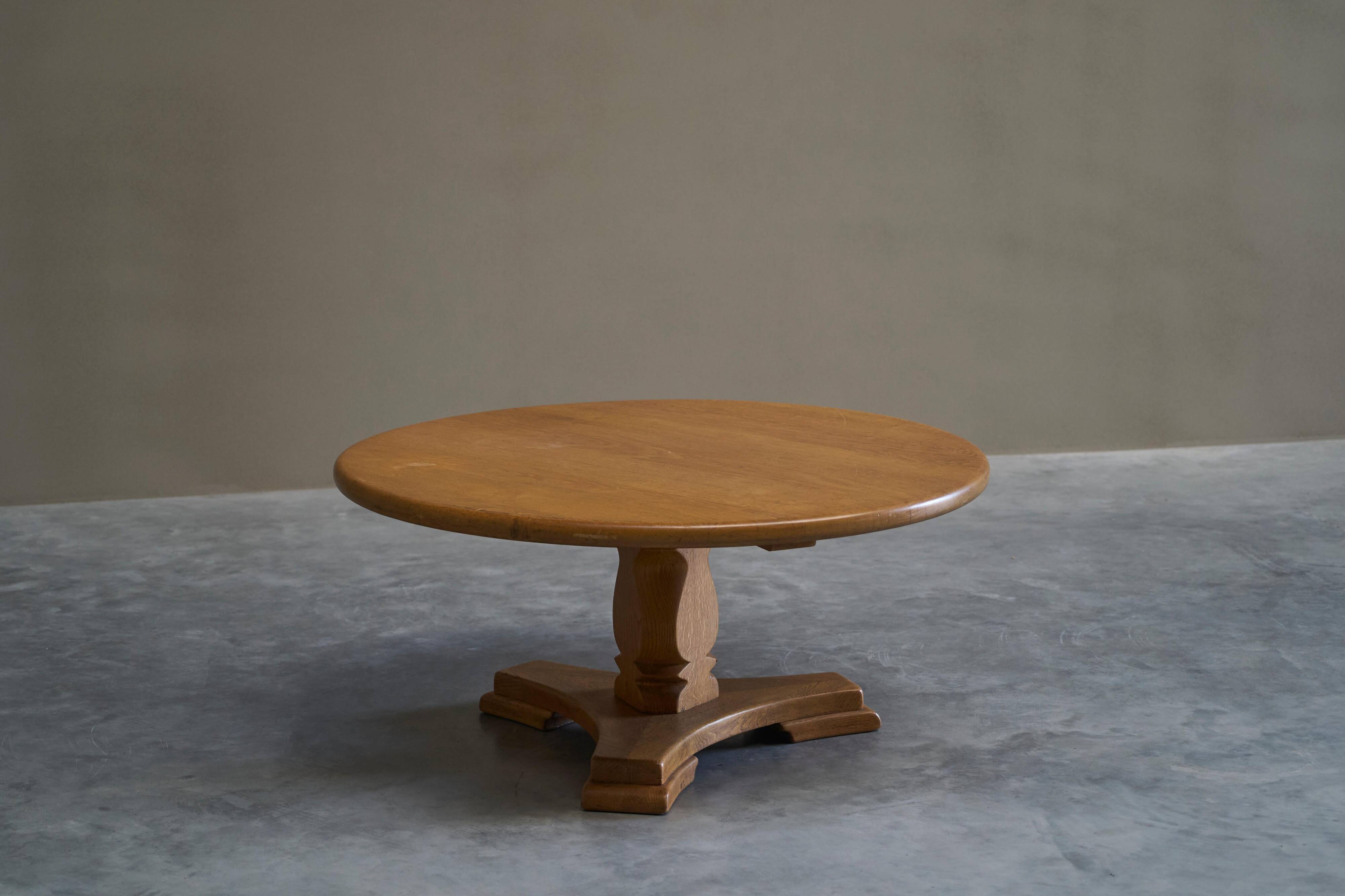 'Siegfried' coffee table by Abraham Sprij, solid oak, 1960s.