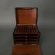 Napoleon III cigar box in 19th century magnifying glass