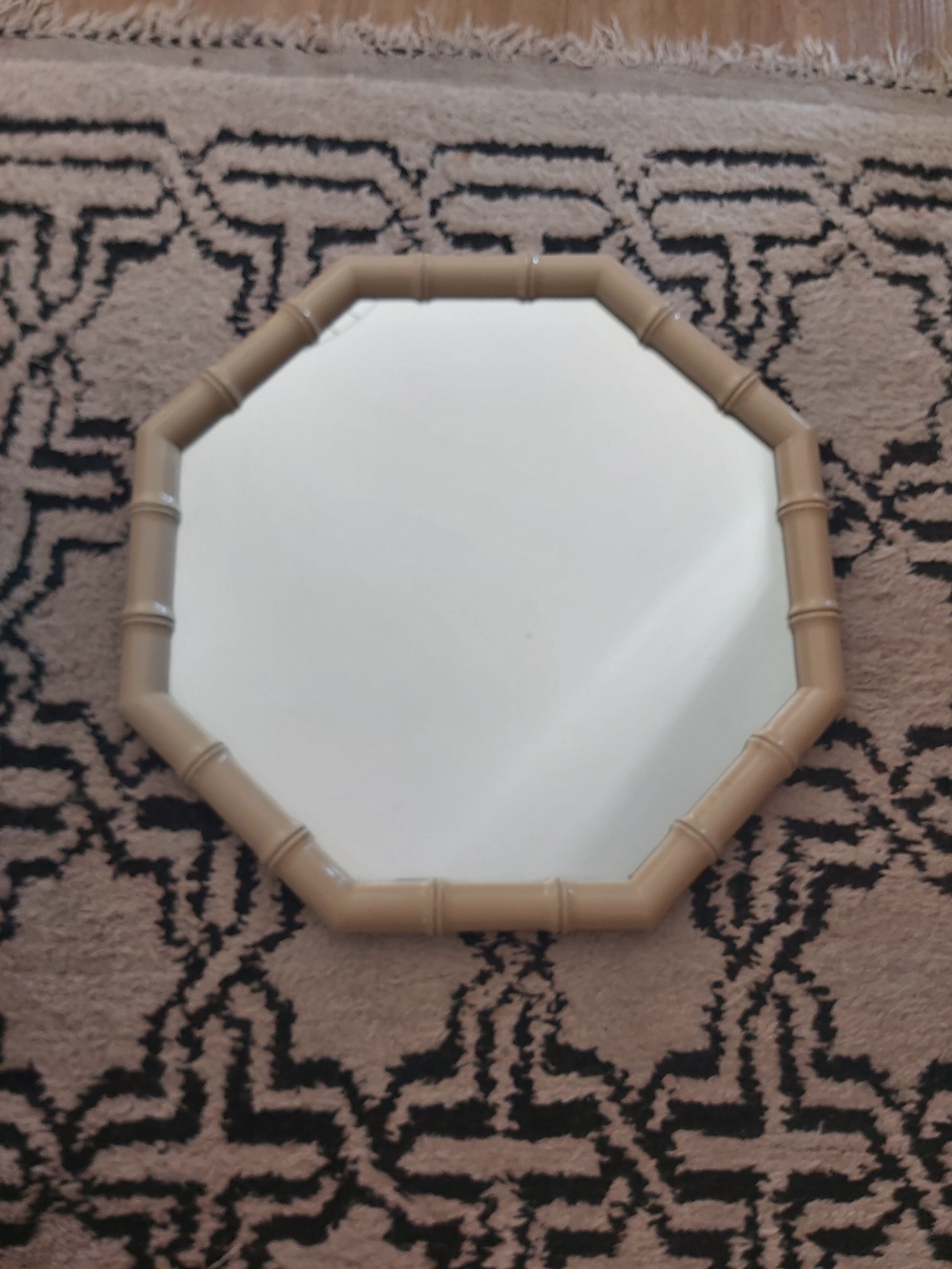 Octagonal mirror 70-80 years 62x62cm