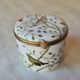 Vintage Raynaud Limoges Porcelain Box with Birds & Floral Decoration