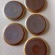 5 Montgolfier stoneware dessert plates