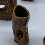 Liquor service Fish / vintage / ceramics / Vallauris style /
