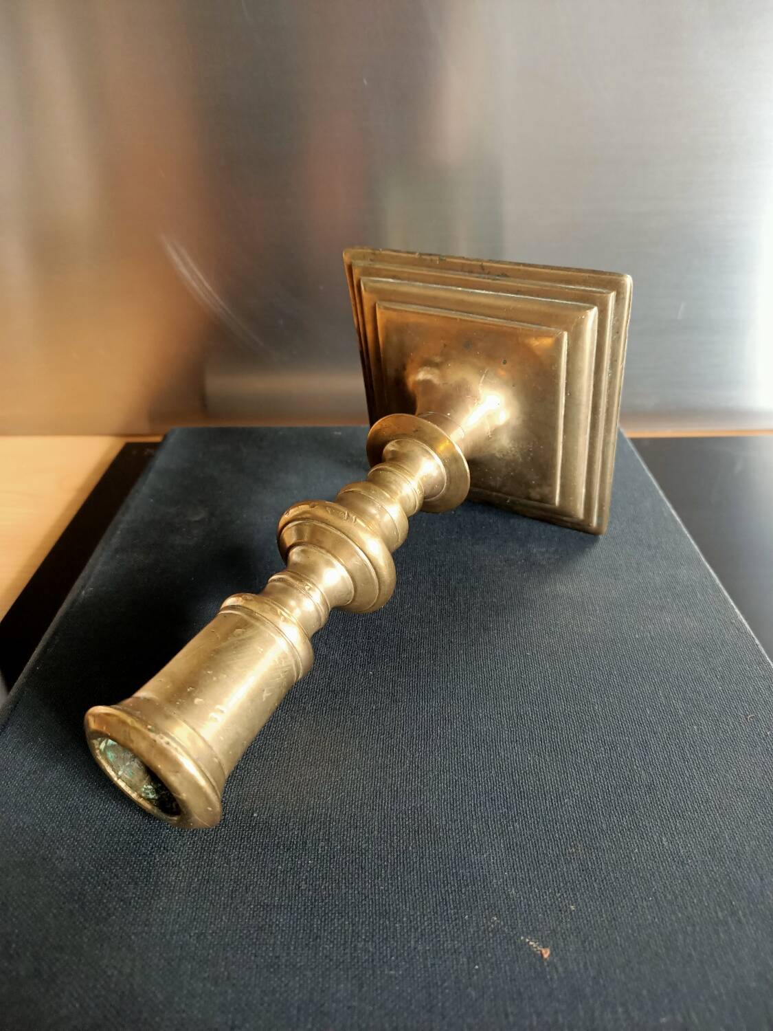 Louis XIII candle holder in bronze