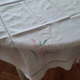 Hand embroidered tablecloth