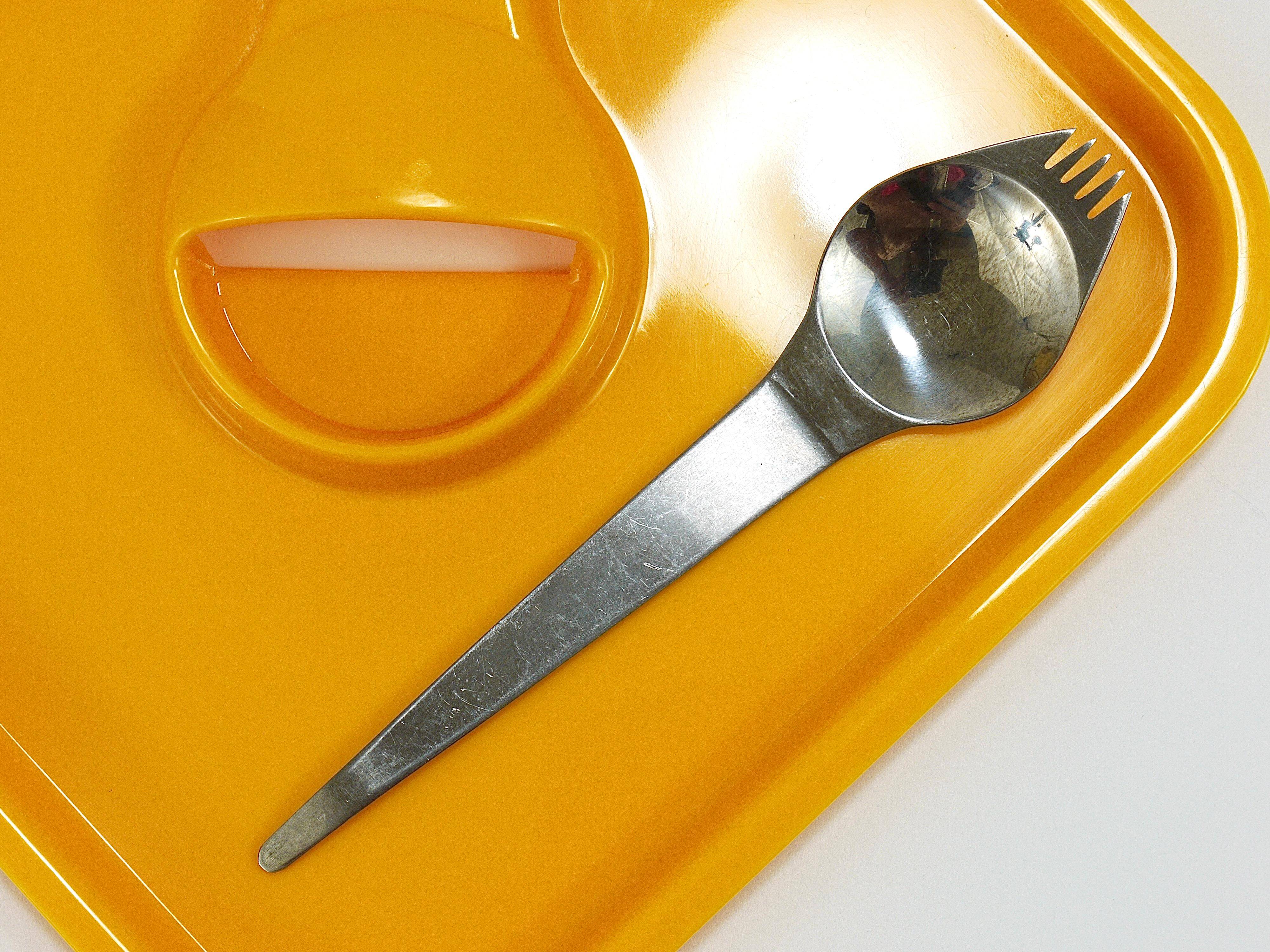 3 sets of Amboss Party Palette & spork, plate & spoon & fork, Austria, 1970s