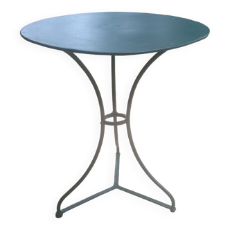 Table en fer forgé, hauteur 70 cm, diamètre 60cm