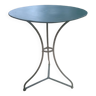 Table en fer forgé, hauteur 70 cm, diamètre 60cm