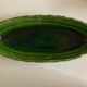 Green clay green clay flat centerpiece with festoons 1960