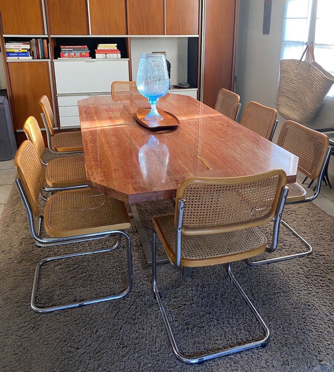Set of 6 chairs Cesca Marcel Breuer Italian Edition 1980 in blond beech