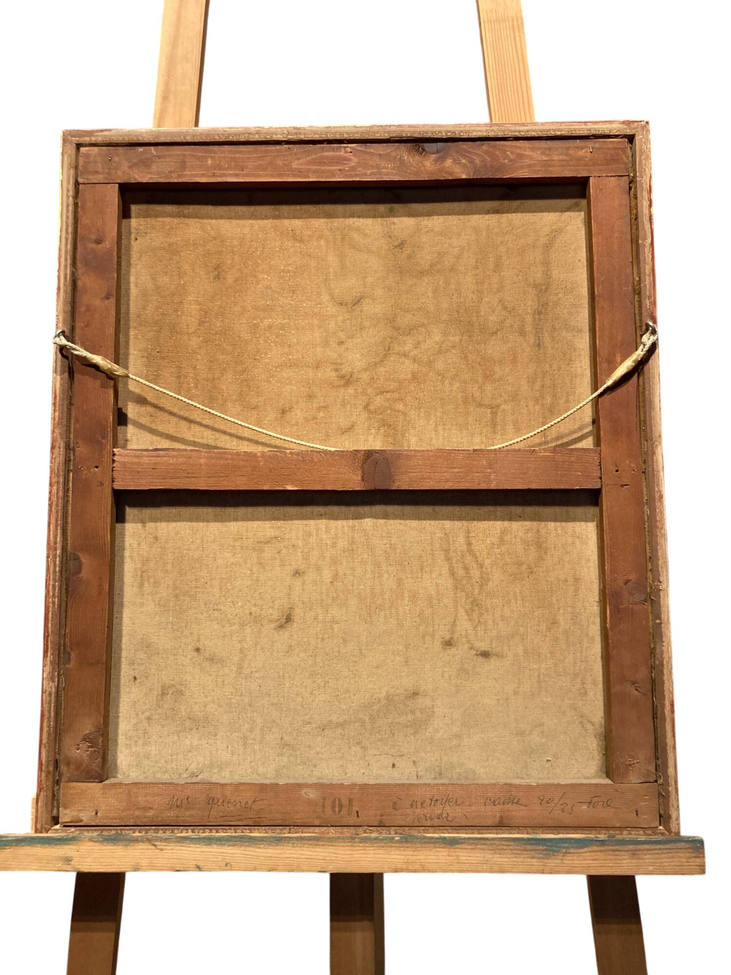 Oil on canvas of a landscape signed