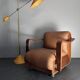 Midcentury brutalist embassy lounge or easy low club chair, 1960s