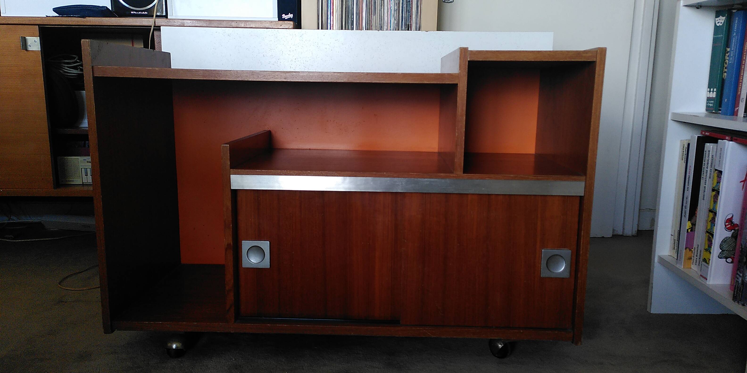 Meuble vinyls années 70