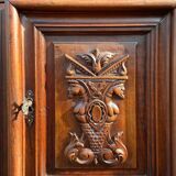 Cabinet louis XIII in walnut 19th era
