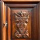 Cabinet louis XIII in walnut 19th era