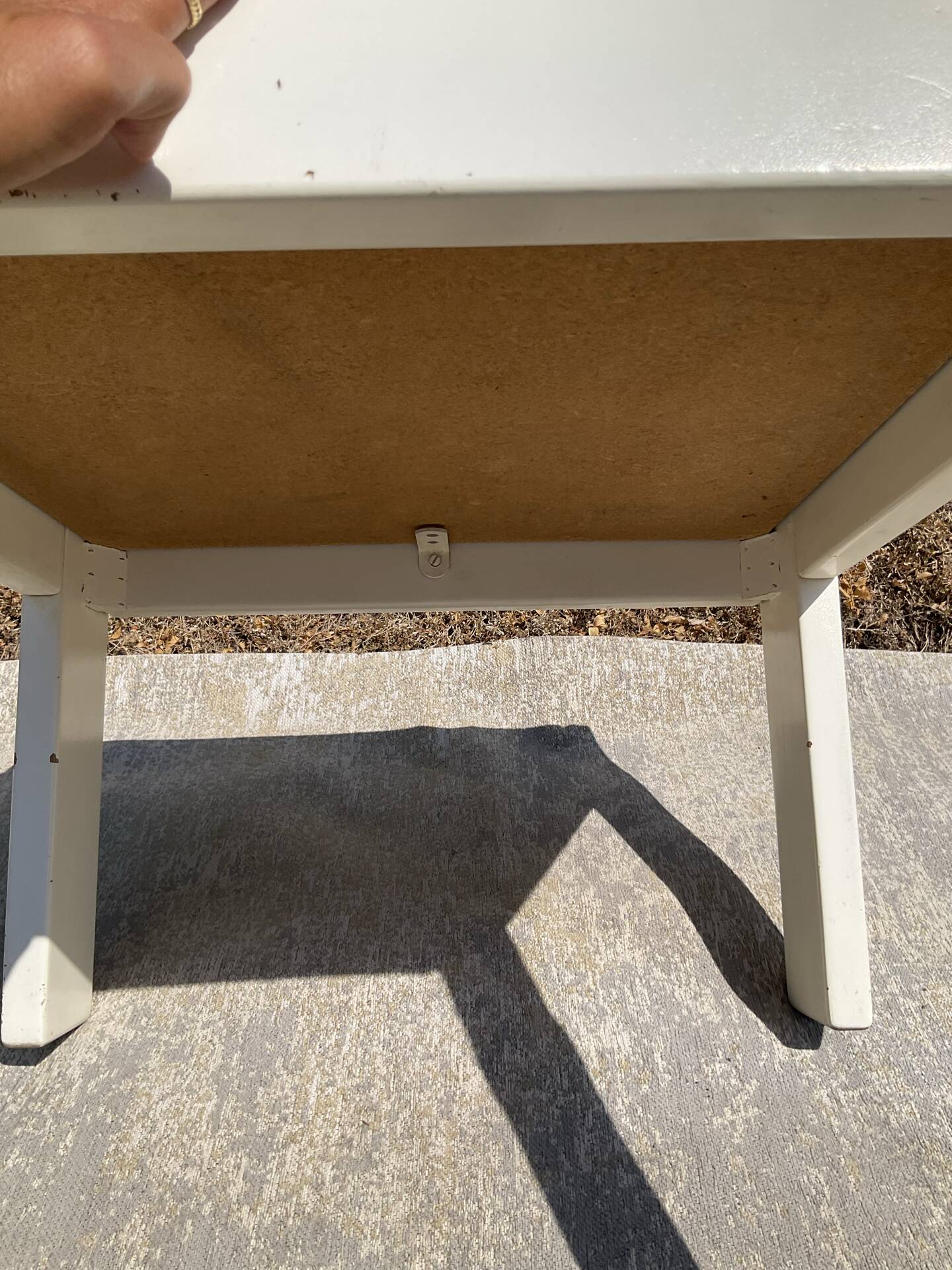 Vintage coffee table in wood and ceramic signed from the 70s-80s.