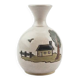 Petit vase vintage campagne en grès poterie Biron à Bouffioulx