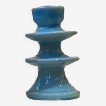 Baby blue sky blue candle holder