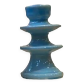 Baby blue sky blue candle holder