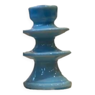 Baby blue sky blue candle holder