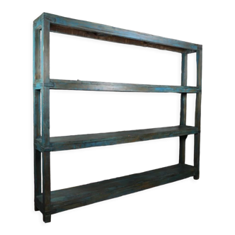 Shelf 4 shelves blue patina