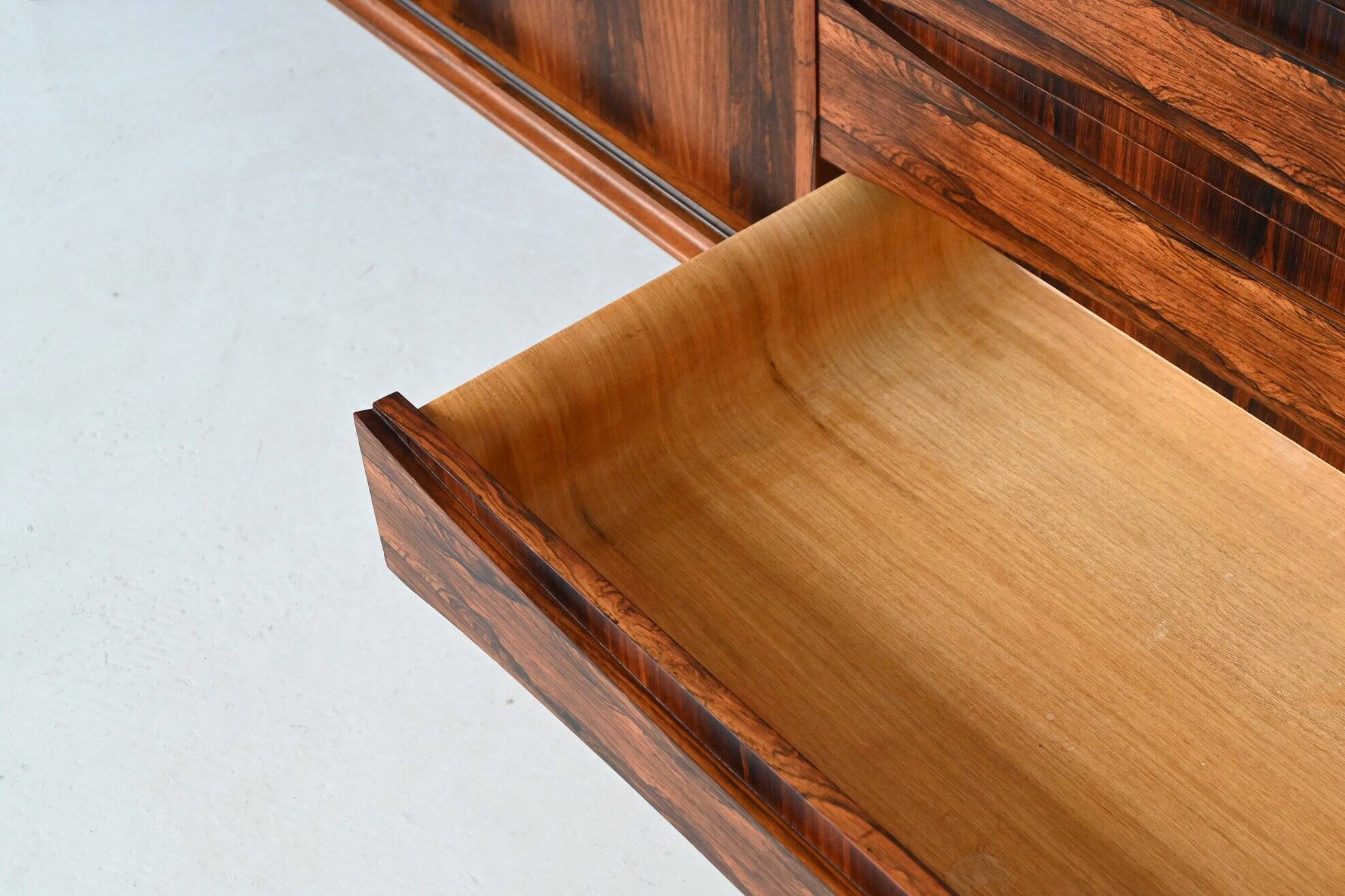 Oswald Vermaercke 'Paola' sideboard rosewood V Form Belgium 1960