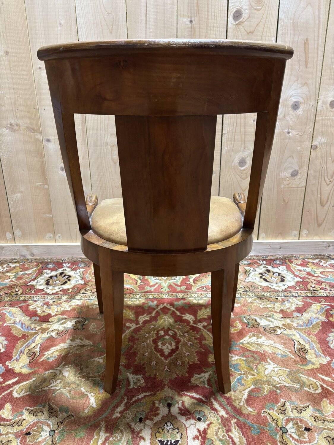 Leather gondola chair