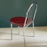 Set of six Mallet Stevens type chairs. 1970s