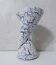 vase diabolo asymétrique vintage en grès des neiges