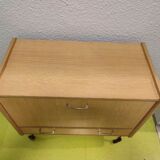 Ancien meuble commode secrétaire bar bois vintage