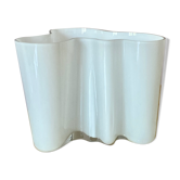 Vintage Hand Signed White 3030 Littala Alvar Aalto Savoy Vase
