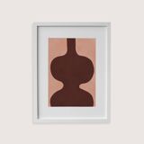 Framed abstract painting