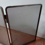 3-panel iron chimney fire screen