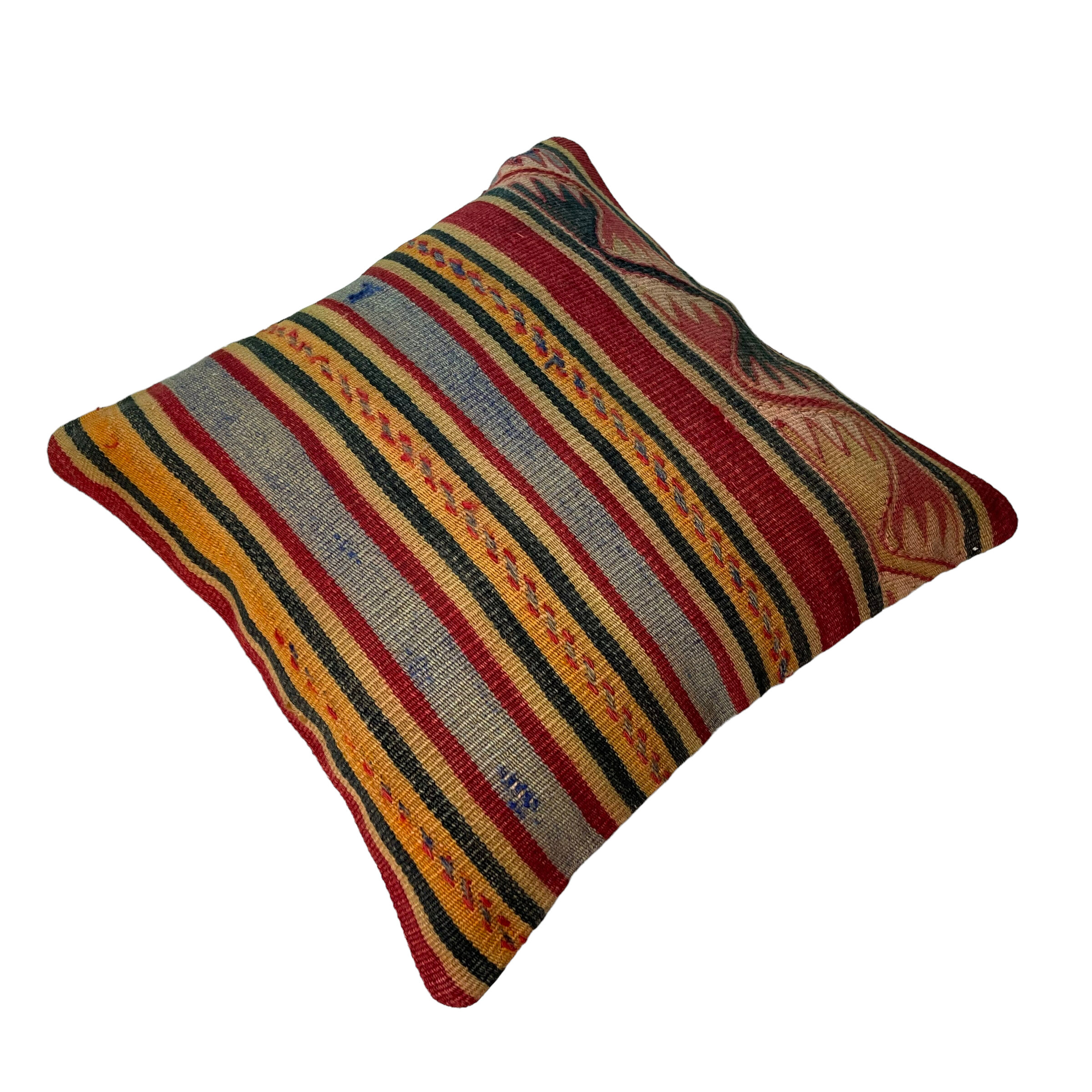 Vintage Turkish kilim cushion cover 40 x 40 cm