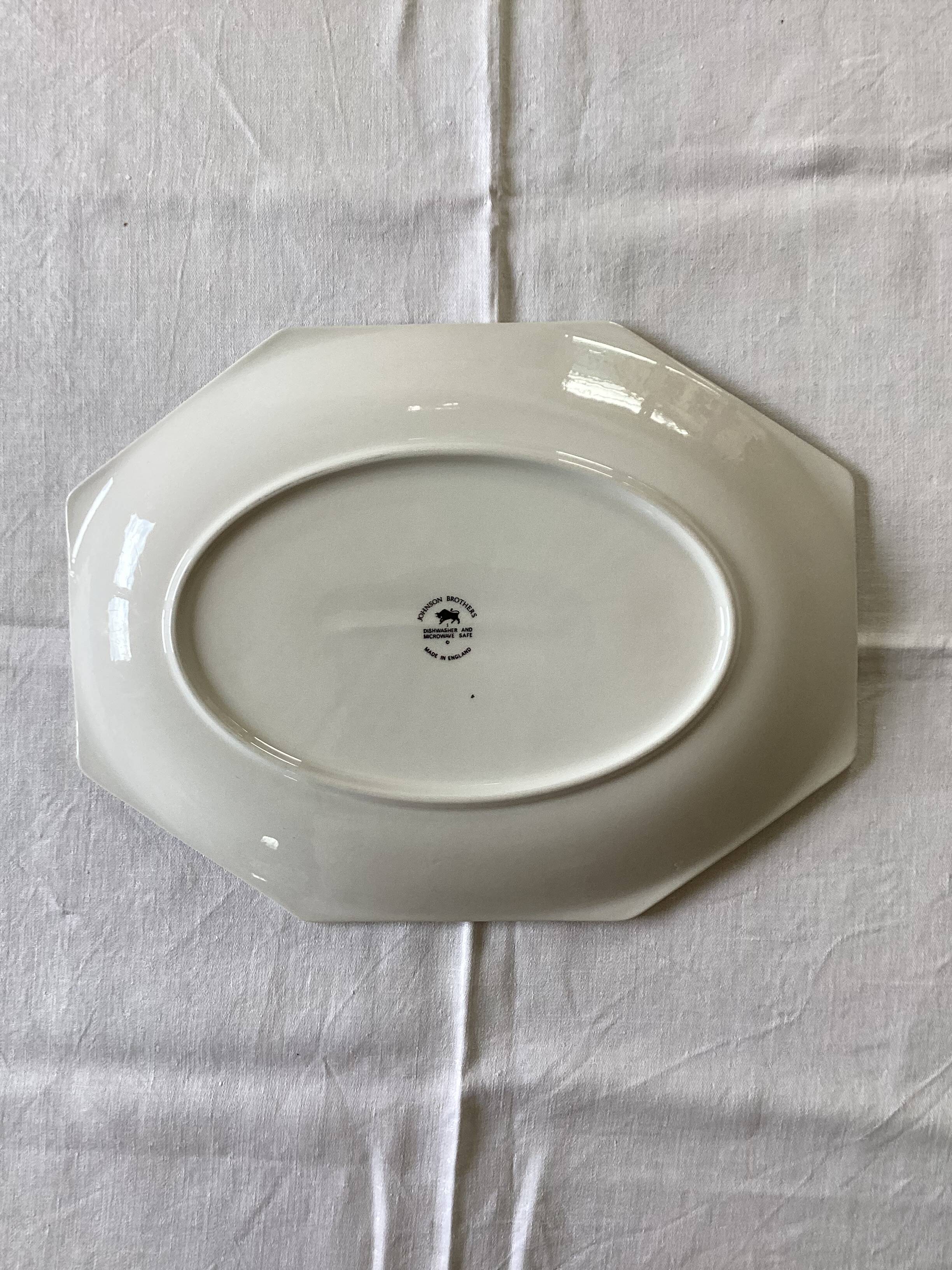 Octagonal serving dish Johnson Brothers dimensions: length - 34cm -