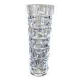 Pressed molded glass vase
