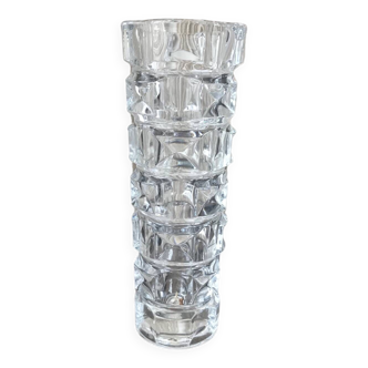 Pressed molded glass vase