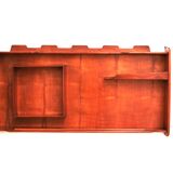 Italian Handmade Walnut wall cabinet from the 1960s.