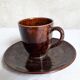 Beauvaisis Warluis 4 cup and sandstone sub-cup set