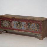 Ancien coffre long à motifs floraux (c.1870) #40
