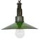 Industrial Green Enamel Military Pendant Lamp with Cast Aluminium Top, 1960