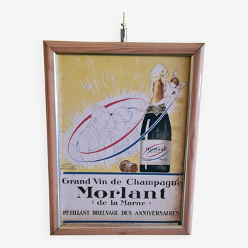 Affiche française en couleurs du Champagne Morlant, des années 1930