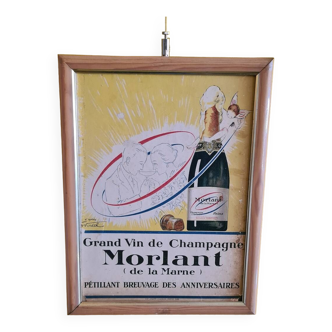 French Color Poster Of Morlant Champagne, from the 1930s