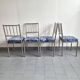 Suite de 5 chaises faux-bambou vintage 1970