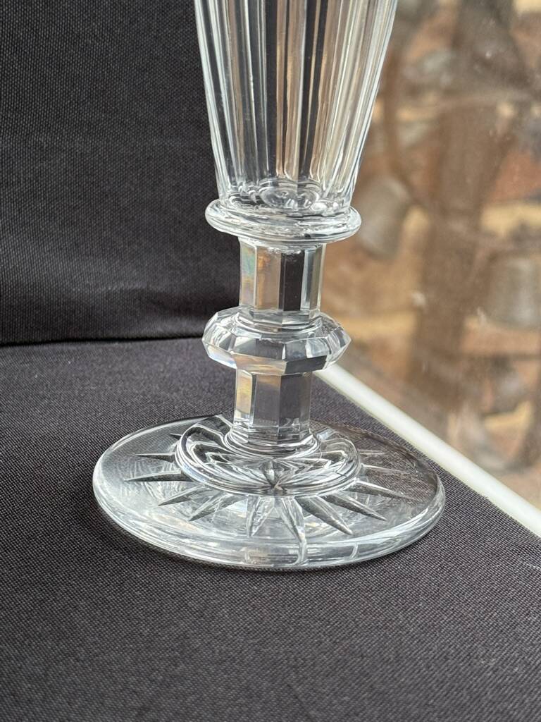 6 Flûtes Baccarat/Saint Louis XIXème