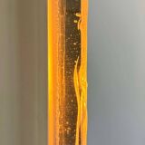 Pair of vintage sconces, molded frosted glass, Murano Italy 1970