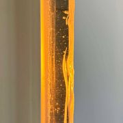 Pair of vintage sconces, molded frosted glass, Murano Italy 1970