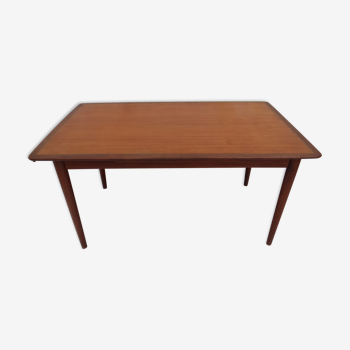 Table scandinave extensible en teck des années 50 60