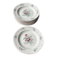 Set of 10 Villeroy & Boch deep plates – bucolic design 24.5 cm