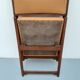 Henri Meyer folding chair in fawn skaï, 50s