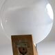 Vintage Wood, Brass and Two-Tone Oval Glass Wall Lamp, Italy, 1970s